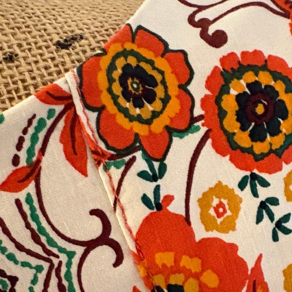 Anthropologie Floral Midi Dress with Cap Sleeves - Picture 11 of 12